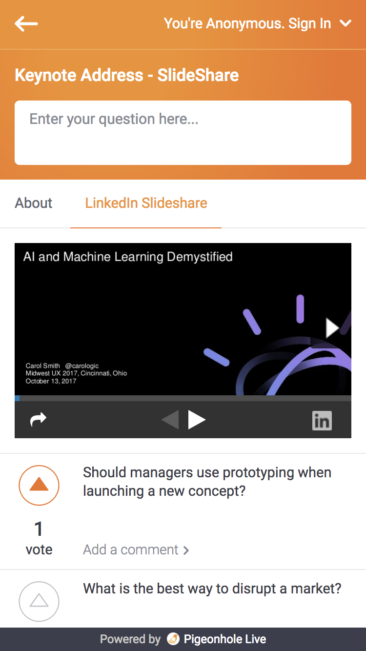 How to add slides to a session using LinkedIn SlideShare ...