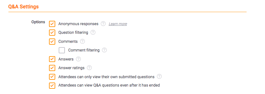 Adding a Q&A session – Help Centre